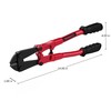 Fleming Supply 14" Bolt Cutter, Drop Forged Hardened Alloy Steel and Ergonomic Grips, Cuts 5/8" Chains, Wires, Rods 965376IEV